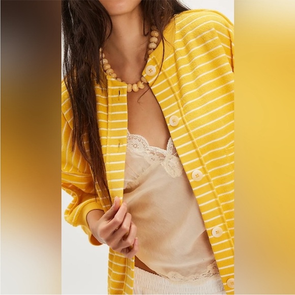 Free people Matilda Striped Button-Up Cardigan - Picture 2 of 3